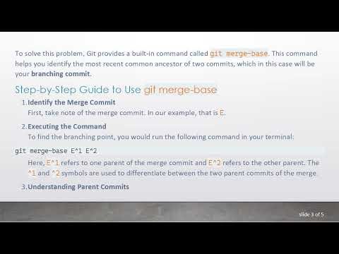 Uncovering the Hidden History: How to Find the Branching Commit from a Merge Commit in Git
