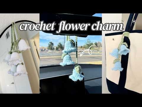 Crochet Bell Flower Charm | Easy Step-by-Step Tutorial (Beginner Friendly)
