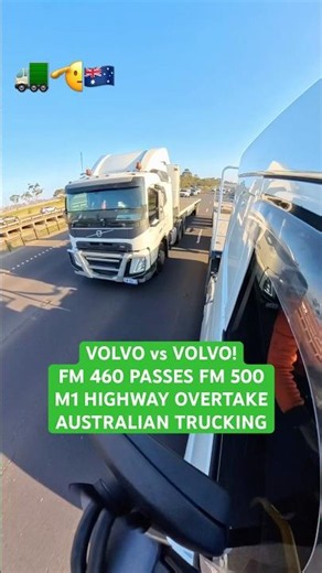Volvo FM 460 Makes a Clean Highway Pass on Volvo FM 500 | Flatbed Trucking | Euro Trucks Australia.