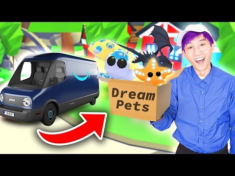 Can We Make An AMAZON DREAM PET DELIVERY SERVICE In Roblox ADOPT ME?! (DREAM PET GIVEAWAY!)