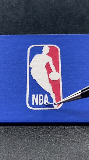 Cómo dibujar el logo de la NBA fácilmente
