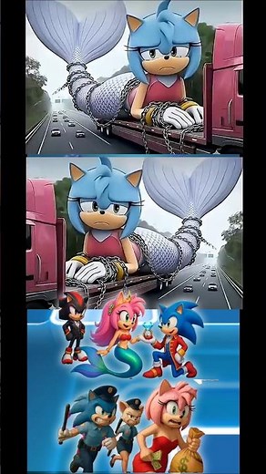 Scary Sonic Vs Scary Shadow Vs Scary Silver_Tiles Hop_shorts_coffindance