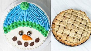 4.5M views · 60K reactions | Snow and Pie Season! Snowman cake, cherry pie, apple pie….what’s not to love??? | Neurotic Mom | Facebook