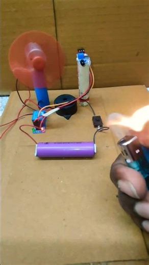 Homemade Fire Director 🔥 Science Exhibition #shorts #FireDetector #tech #experiment #viral