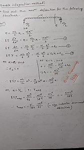 Following Beam Maximum Deflection Calculate #deflectioncalculate #beamdesign #design #civilengineering #structure #education #construction | Civil Engineering Help