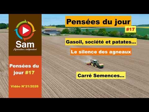 Pensées du jour #17 Quelques éléments qui interrogent. Extraits vidéos travaux de printemps à venir