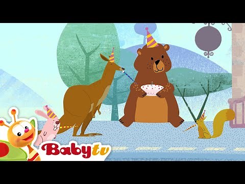 The Animal Train 🦓​🐻​🦘​ | Numbers for Kids | Kids Cartoon | ‪@BabyTV‬