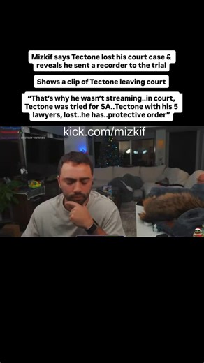 BuruDon on Instagram: "Mizkif says Tectone lost his court case & reveals he sent a recorder to the trial Shows a clip of Tectone leaving court “That’s why he wasn’t streaming..in court, Tectone was tried for SA..Tectone with his 5 lawyers, lost..he has..protective order” #twitchstreamers #twitch #twitchclips"
