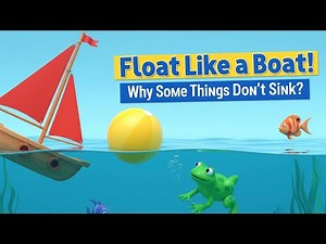 Float Like a Boat! 🌊 Why Boats Don't Sink? Buoyancy and Science Explained for Kids!