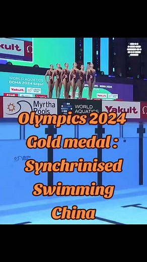 Olympics 2024 Gold Medal Synchronized Swimming Performance by China