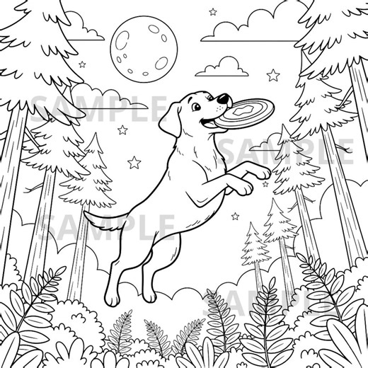 Labrador Coloring Page Printable PNG PDF, Cute Labrador Retriever Coloring Sheet, Dog Coloring Page for Kids and Adults, Digital Download - Etsy Australia