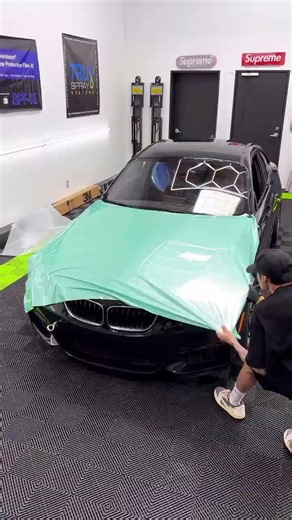 How Pros Wrap a BMW Hood | Vinyl Wrap ASMR