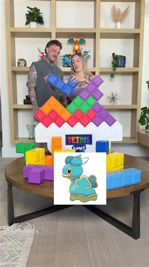 Pokémon Tetris Challenge #couplechallenge #shorts #pokemon #couples