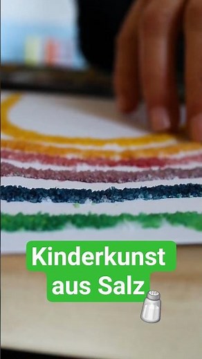 Children's art with salt | Create magical color effects! #Fröbel #Kindergarten #CraftTip