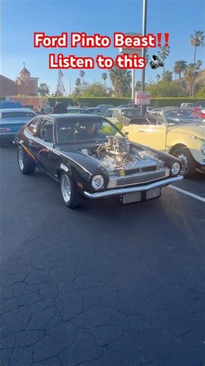 He stole the Carshow! 🔥🚗 #pinto #ford #carshow #carshorts #classic #cars #youtubeshorts