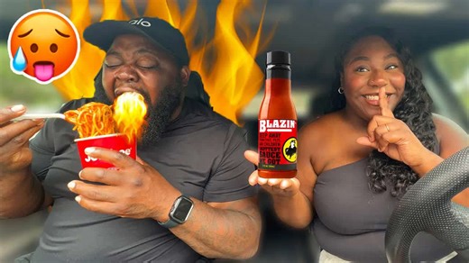 Putting BWW Blazin Knockout Sauce on my husband's Jollibee Jolly Spaghetti *hilarious prank*