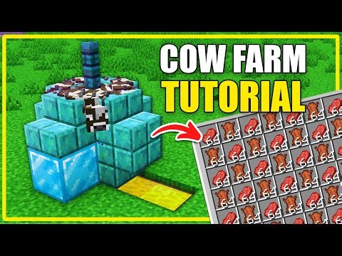 EASIEST COW FARM | Minecraft 1.20 Java Simple Tutorial