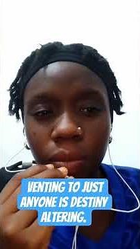 Stop venting to just Anyone! #venting #samsonstory #keep quiet