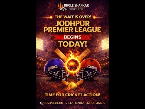 JODHPUR PREMIER LEAGUE 2026 !! DAY 2