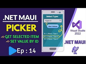 .NET MAUI Picker | GET & SET Value of PICKER Control | Ep:14