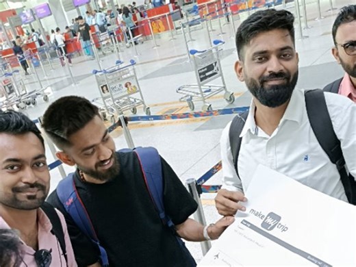 Video: Friends prank man with oversized boarding pass