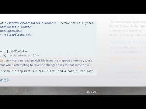 Resolving PS Drive Recognition Issues in PowerShell Scripts