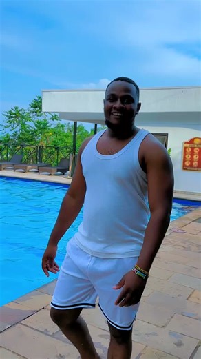 Birthday Boy going to Swim😄😄💪🎊🎊🎊🎂 @Chef Amiri Mutebi🧑‍🍳😋