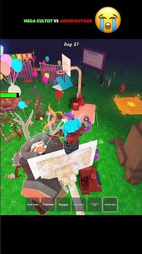 The laser admin gun 😂 #roblox #shorts #99nights #99nightintheforest