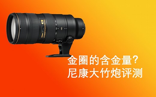 【尼康大三元】懂不懂金圈的含金量啊 | 尼克尔 70-200mm f/2.8G ED VR II 评测