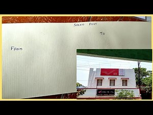How to fill address on speed post envelope/Address format on speed post in tamil