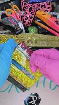 Part 4/5: Glitter Pencil Themed Pop Up Note Dispenser 🥰✨️💕 #glitter #diycrafts #craftideas