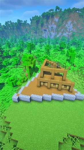 Easy triangular house 📐🏠 #Shorts #minecraft #house #easy