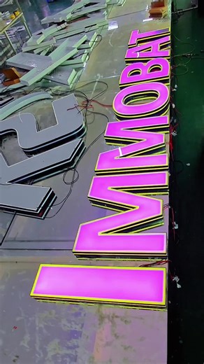 Do you know what is the new and popular signage technology at China？ #signagedesign #signage #ledneon #ledlight