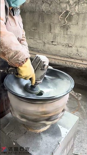 Black granite Modern Sink Oval Wash Basin Vessel Sink