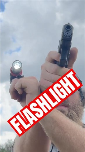 Shooting with a flashlight #shooting #guns #shorts