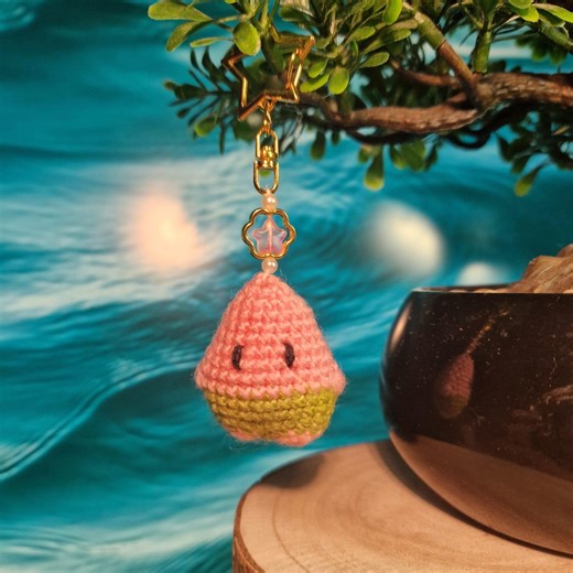 Pink Starfish Crochet Keychain – Mini Amigurumi Charm - Etsy