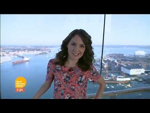 Laura Tobin GMB Weather Spinnaker Tower Potsmouth 2016 09 14