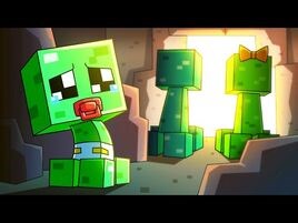 BABY CREEPER- ABANDONED at BIRTH... (Minecraft Animation)