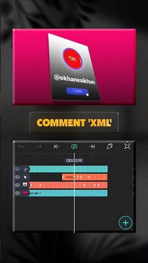 How To Make Instagram Follow UI Animation in Alight Motion (Step by Step Tutorial) #shorts