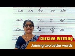 Joining two Letter words | How to write English Cursive writing | Cursive handwriting Part-10