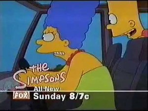 The Simpsons Fox Promo (1999): “Marge Simpson in: 'Screaming Yellow Honkers'" (S10E15) (5 second)