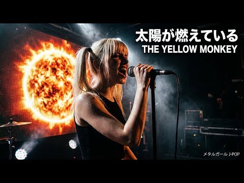 太陽が燃えている - THE YELLOW MONKEY【海外メタルガールが歌ってみた】(J-POP AI Metal Rock Cover)