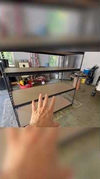 ROOMFAVE Garage Shelving: Heavy Duty 5-Tier 3500 lb Capacity. Easy Assembly