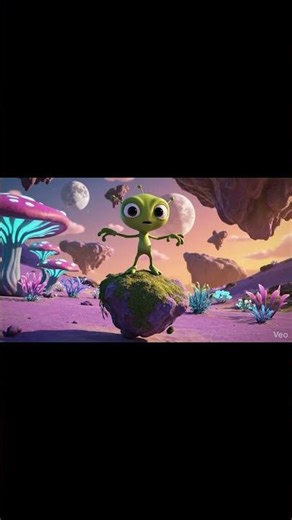 Alien grabs a strange mushroom👽 #ai #alien #funny