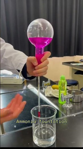 アンモニアの噴水を成功させよう！ #chemistry #化学実験 #理科の実験 #experiment #都立小石川 #ssh