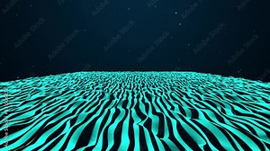 Animated Line Background. Abstract colorful background with bright neon glowing lines. Motion background. Animation of bright wavy lines in a dark space.