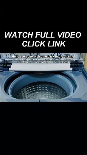 Semi Automatic Washing Machine Spin Motor Running Slow