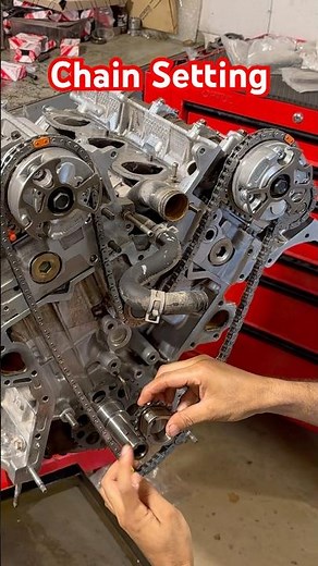 “Engine Timing Chain Installation Process”