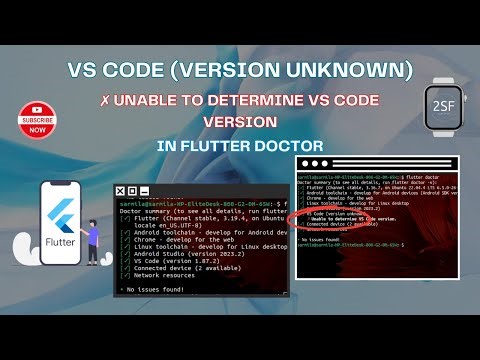 VS Code (version unknown) ✗ Unable to determine VS Code version in flutter doctor