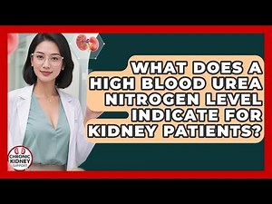 What Does a High Blood Urea Nitrogen Level Indicate for Kidney Patients? - Chronic Kidney Support